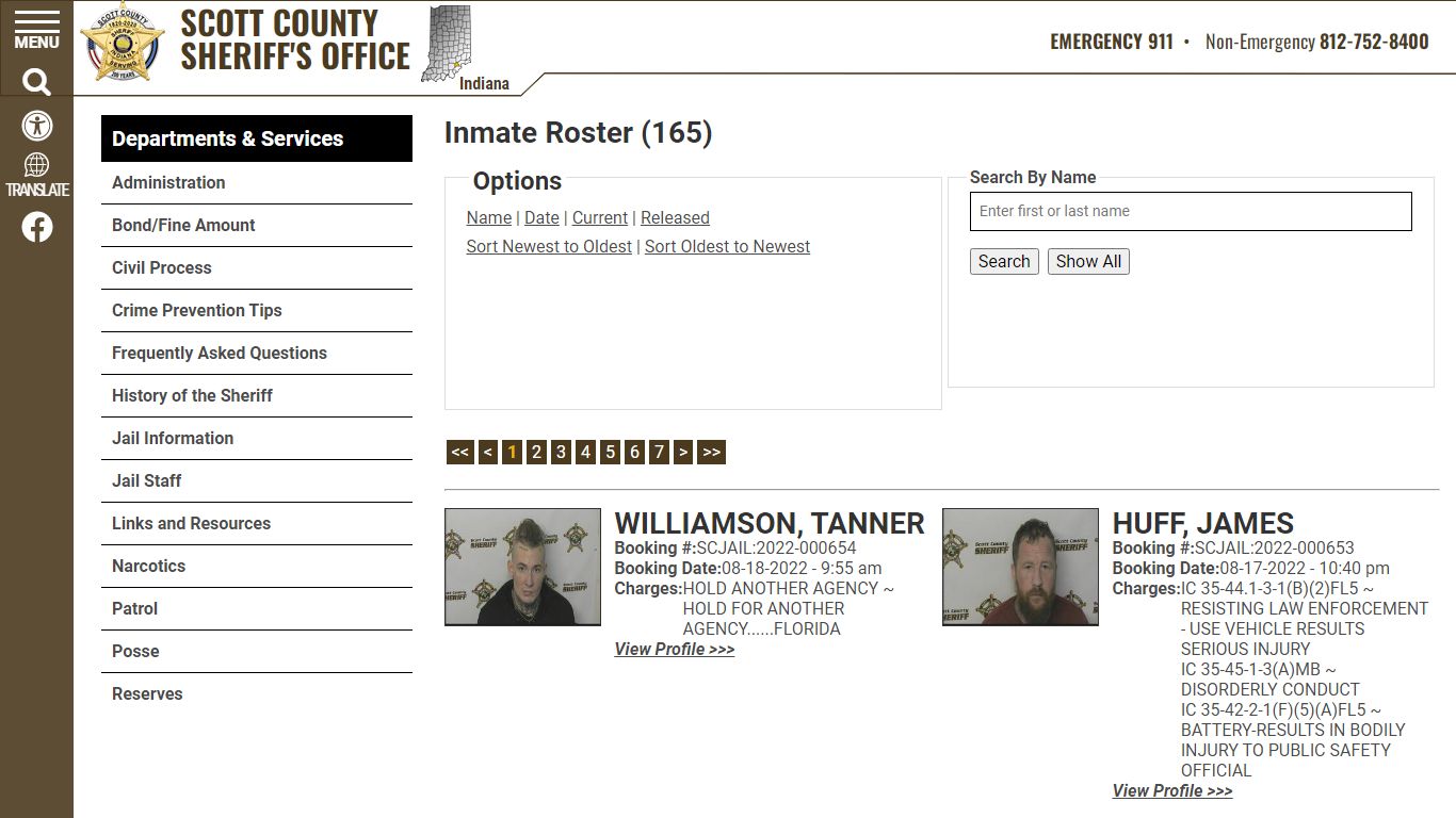 Inmate Roster - Current Inmates Booking Date Descending - Scott County ...